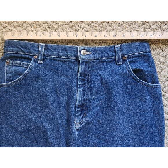 St. John's Bay Size 14 100% Cotton Denim Pencil Maxi Skirt - Picture 3 of 9